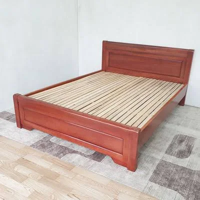 Giường gỗ Xoan màu_Dạt thường_Ngang 1,6m